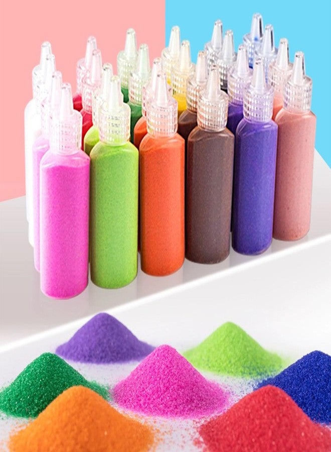 Allazone 1.85 Pounds Colored Sand for Sand Art, 24 Color Sand Arts and Crafts Kit for Painting, Crafts, DIY, Wedding Decor, Decorations - Image 4